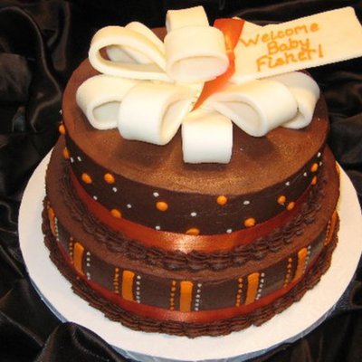 Fall Gender Reveal Cake