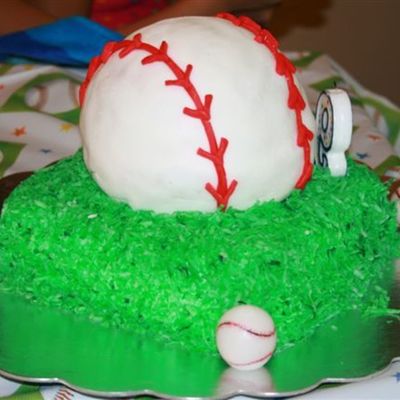 Fondant Baseball Cake