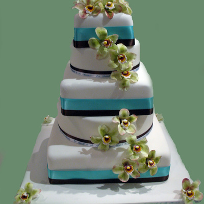 Orchid Wedding Cake