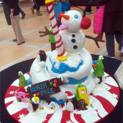 Snowman Cake