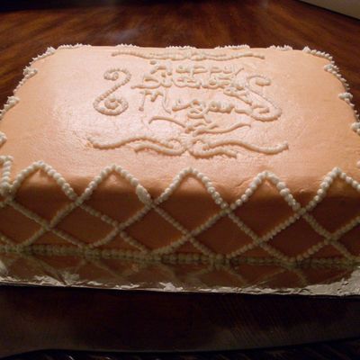 Peach Color With Pearls