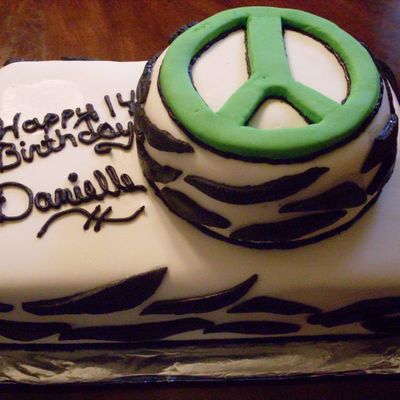 Zebra Stripes And Peace Sign