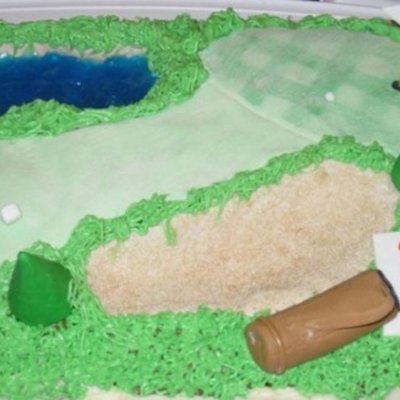 Dad's Golf Course Birthday Cake