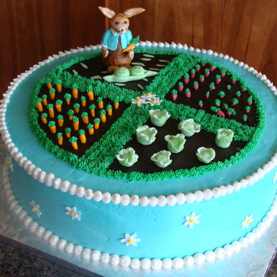 Peter Rabbit Shower Cake