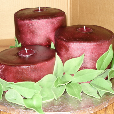 3 Wick Christmas Candles