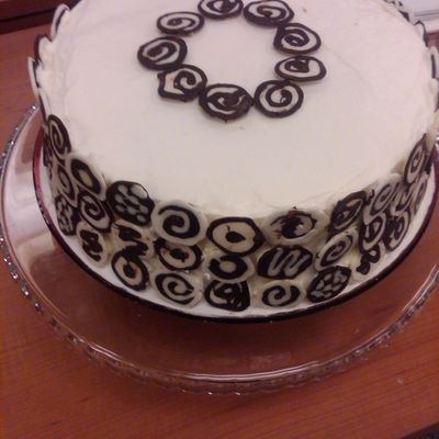 Black And White Checkered Cake