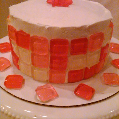 Poured Sugar Candy Tile Cake