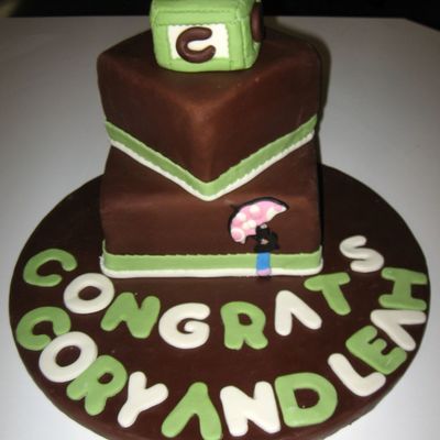 Mod Mom Baby Shower Cake
