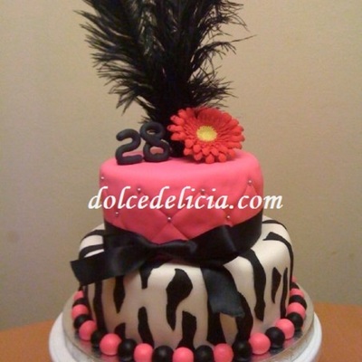 Pink Zebra Cake