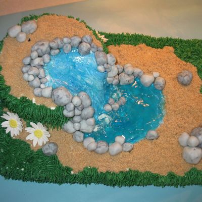 Waterfall Birthday Cake
