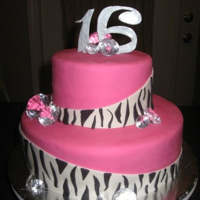 Girly Sweet 16 Cake
