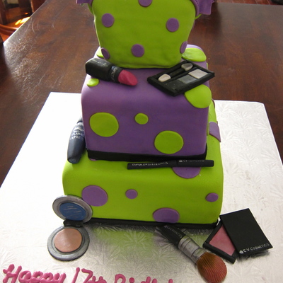Cosmetics Birthday Cake