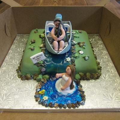 Fishing Groom Catches His Bride