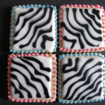Zebra Print Cookies