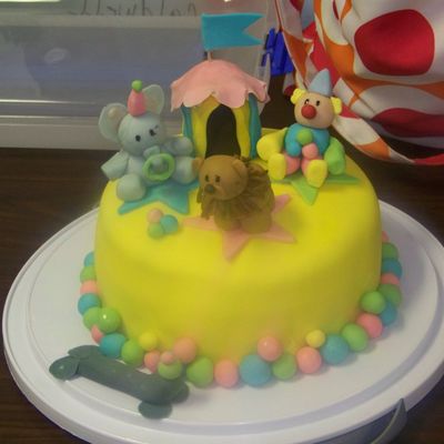 Circus Cake I Did For Fondant/gumpaste Course