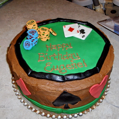 Poker Cake