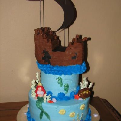 Pirate Ship And Mermaid