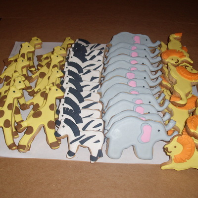 Jungle Baby Shower Cookies