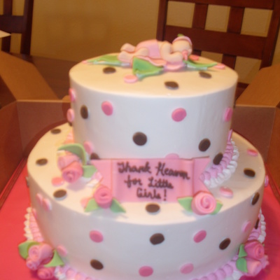 Pink And Brown Baby Shower