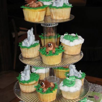 Animal Cupcakes For Baby Shower