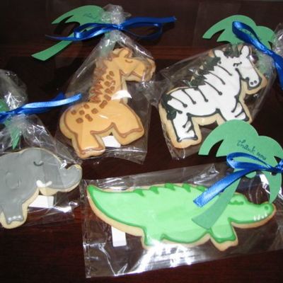 Jungle Animal Cookie Favors