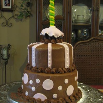 Birthday Pink Stripes & Dots