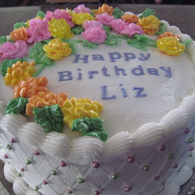 Floral B-Day Cake