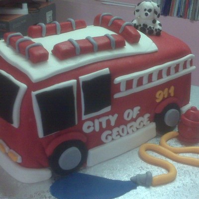 Firetruck Cake