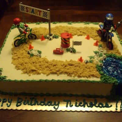 Dirt Bike Cake