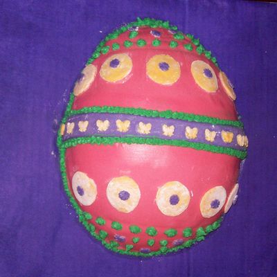 Colorful Easter Egg Cake