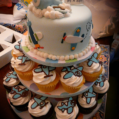 Baby Aviator Cake
