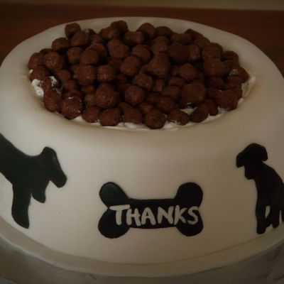 Dog Food Bowl Cake