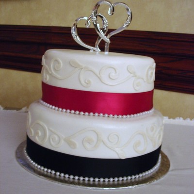 Karen & Jasons Wedding Cake