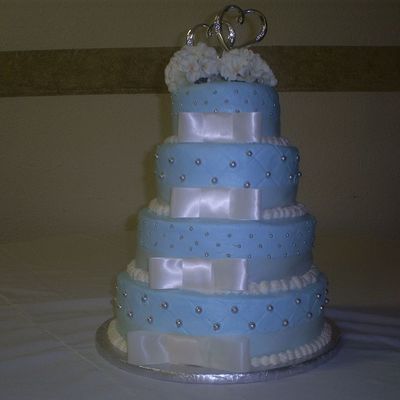 Tiffany Blue Wedding Cake