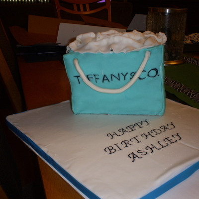 Tiffany Bag Cake