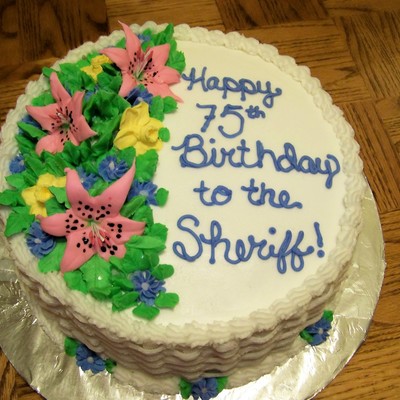 75Th Birthday With Flowers