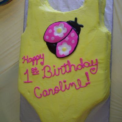 Lady Bug Swimsuit Cake
