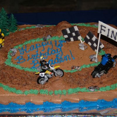 Dirt Bike Cake