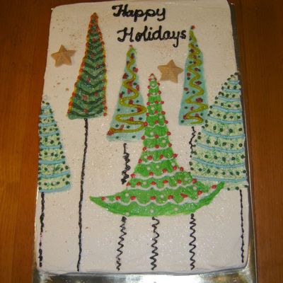 Christmas Card Cake