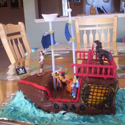Pirate Ship Cake