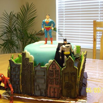 Superhero Birthday Cake