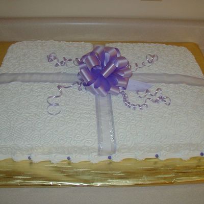 Simple Birthday Present Cake