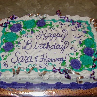 Simple 1/4 Sheet With Roses