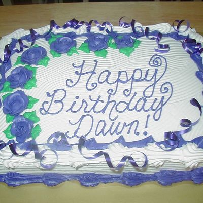 Simple Purple Birthday Cake