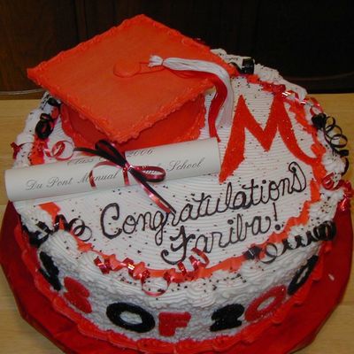 14 In Round Grad Cake