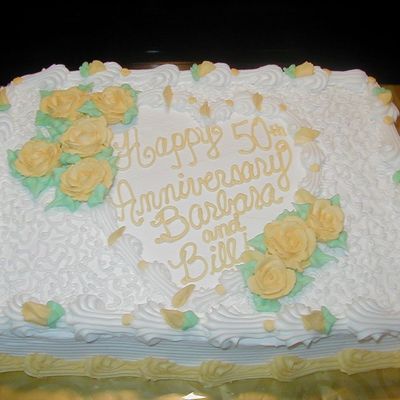 50Th Anniversary Simple Cake