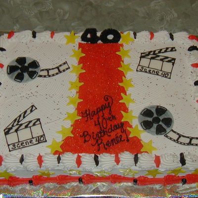 Red Carpet Movie Bday Cake