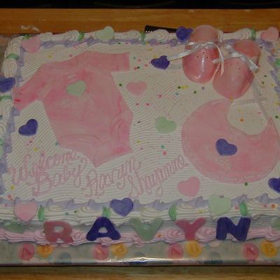 Pink Baby Onesie Cake