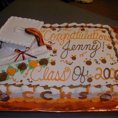 Full Sheet Grad Cake