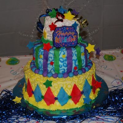 Whimsy Retirement Cake